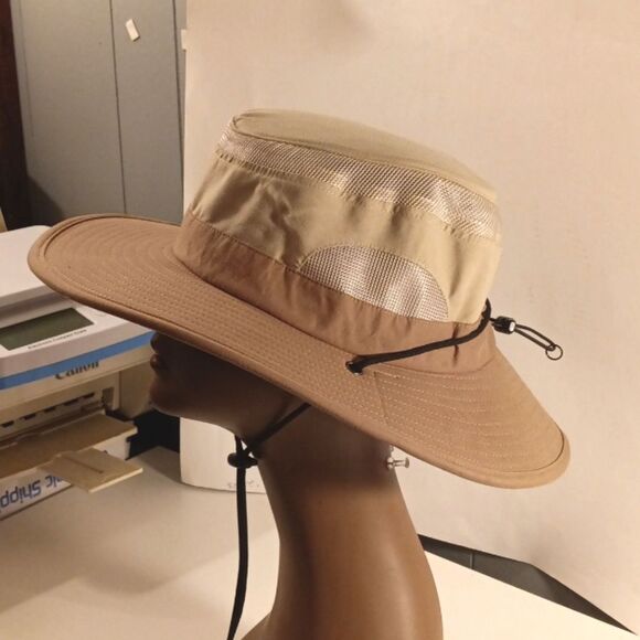 Free Authority Women's Two Tone Tan Vented Rain/Sun Hat - Picture 2 of 6